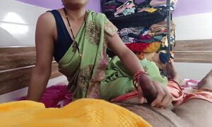 Daughter-in-law's father-in-law left with excuses, in Hindi voice. Bahu Ki Chudai.Desi Indian Bahu Ki Chudai.