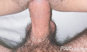 POV Close Up Creampie. I Fill Out this Tight Pussy with my Huge Cum Load