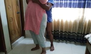 Pakistani 55 year old busty Ayesha Aunty gets fucked by neighbor while sweeping house (Huge cum inside) Hindi & Urdu