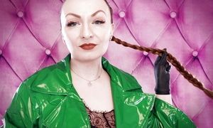 ASMR video: nitrile gloves and oil - fetish Glaminatrix Arya Grander - great relax sexy sounding POV