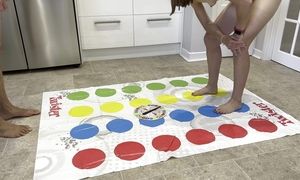 First attempt at playing Twister in the nude
