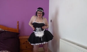 French Maid Playing with Herself