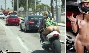Yam-Sized Rump Mexican Honey Sophia Steele Rails A Motorbike & A Schlong