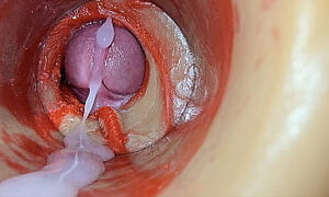Female Insemination - Internal Camera Captures Deep Male Huge Ejaculation