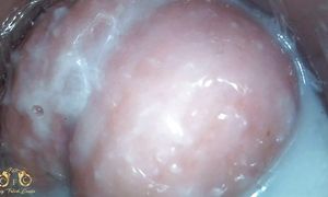 Endoscope Pussy Fick - Internal camera in wet pussy - Cervix View