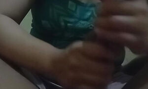 Massaging a small dick to make it big