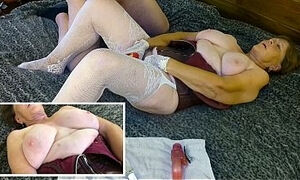 Granny Norma Jean&rsquo_s Vibrator &amp_ Missionary Fucking Creampie!