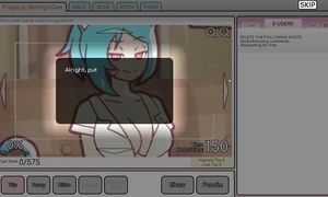 Nicole Risky Job Hentai game PornPlay  Ep.3 playing with a huge dildo on cam