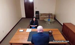 Boss big dicking mature teacher at work