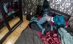 Several Shiny Down-jackets Used for Fucking and Masturbating 267