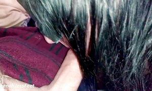 She sucked my dick like a pacifier she made me cum all over her lips HOT Blowjob POV Blindfolded
