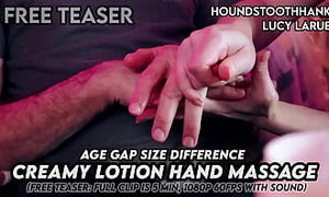 Age Gap Size Difference Creamy Lotion Hand Massage