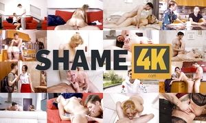 SHAME4K. Sex with mature woman is the best examination for her friends stepson