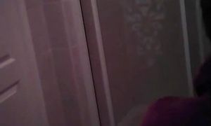 Granny wife in the shower