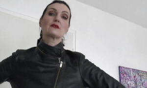 Sniffing Leather Gloves, Hand Over Mouth Lady Victoria Valente Instructions for Masturbating