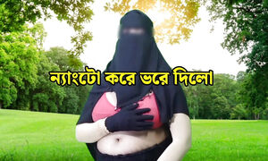 Muslim housewife wearing hijab blowjob - Bangla housewife