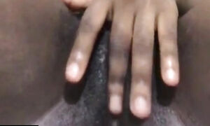 Big Pussy Masturbation - sexy ebony rubbing pussy