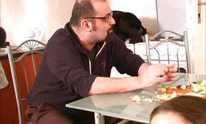 Hottest: Horny Older Pigs and a Very Nasty Brunette with Glasses